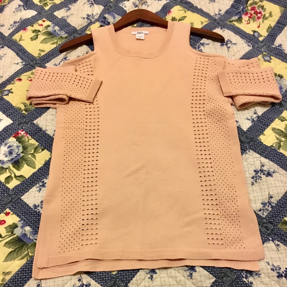Cold shoulder sweater